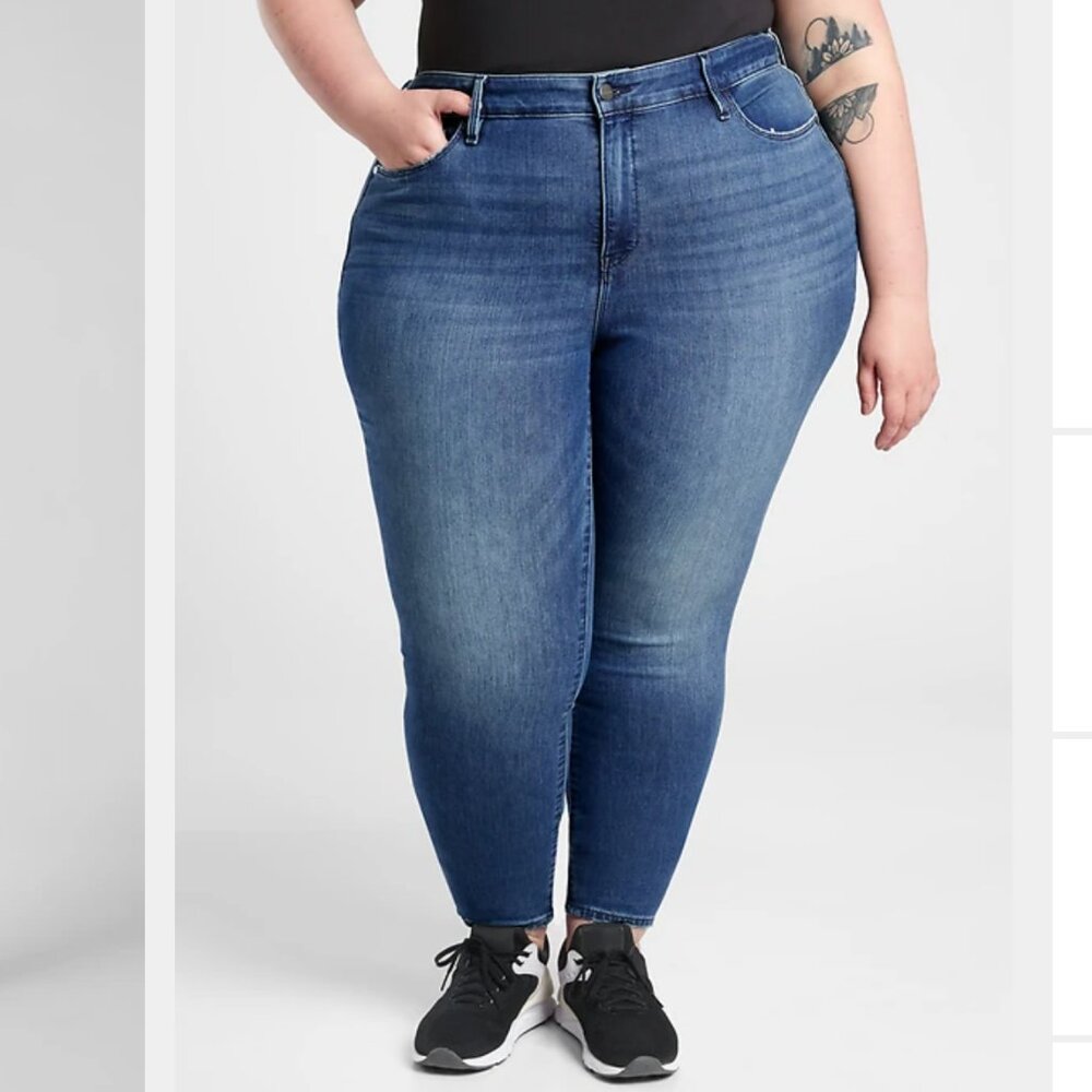 ATHLETA Sculptek Ultra Skinny Jean Size 26 Stretch Denim 26X 3X 4X True Blue NEW